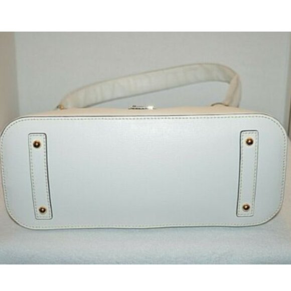Dooney & Bourke Saffiano Italian Leather White Bag - Picture 6 of 12